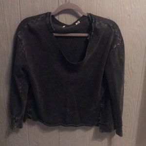 Dark grey vintage crew neck sweatshirt